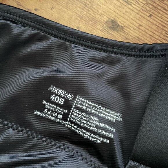 Adore Me 40B Sports Bra Purple Black Animal Print Ariza Contour Medium Impact - Picture 8 of 8